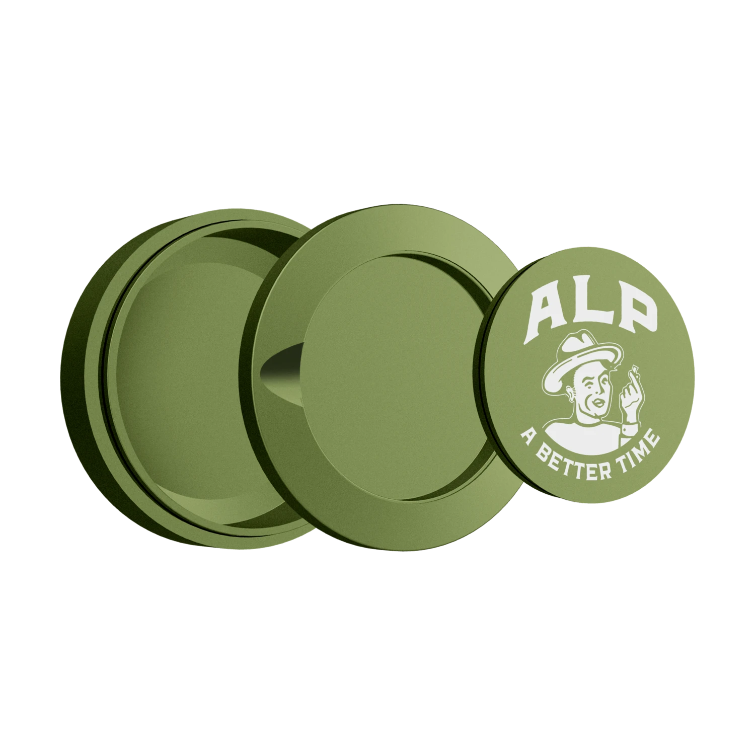 Metal Travel Tin Forest Green