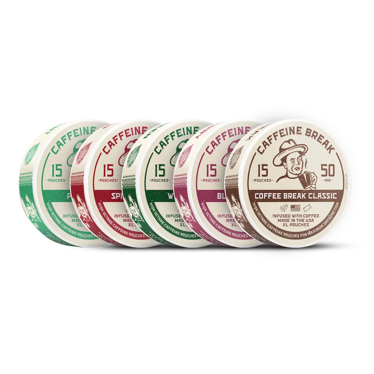 Caffeine Pouch Variety Pack - 50 MG | 25 PACK | ALP Pouches
