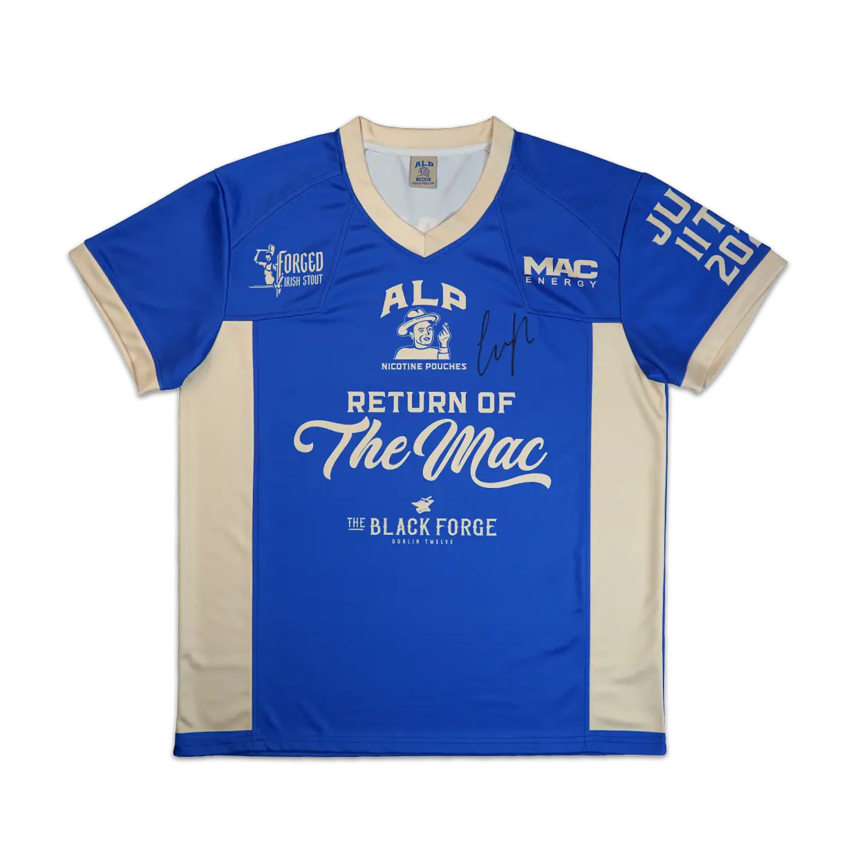 Return of the Mac Signed Jersey with Sparring Gloves