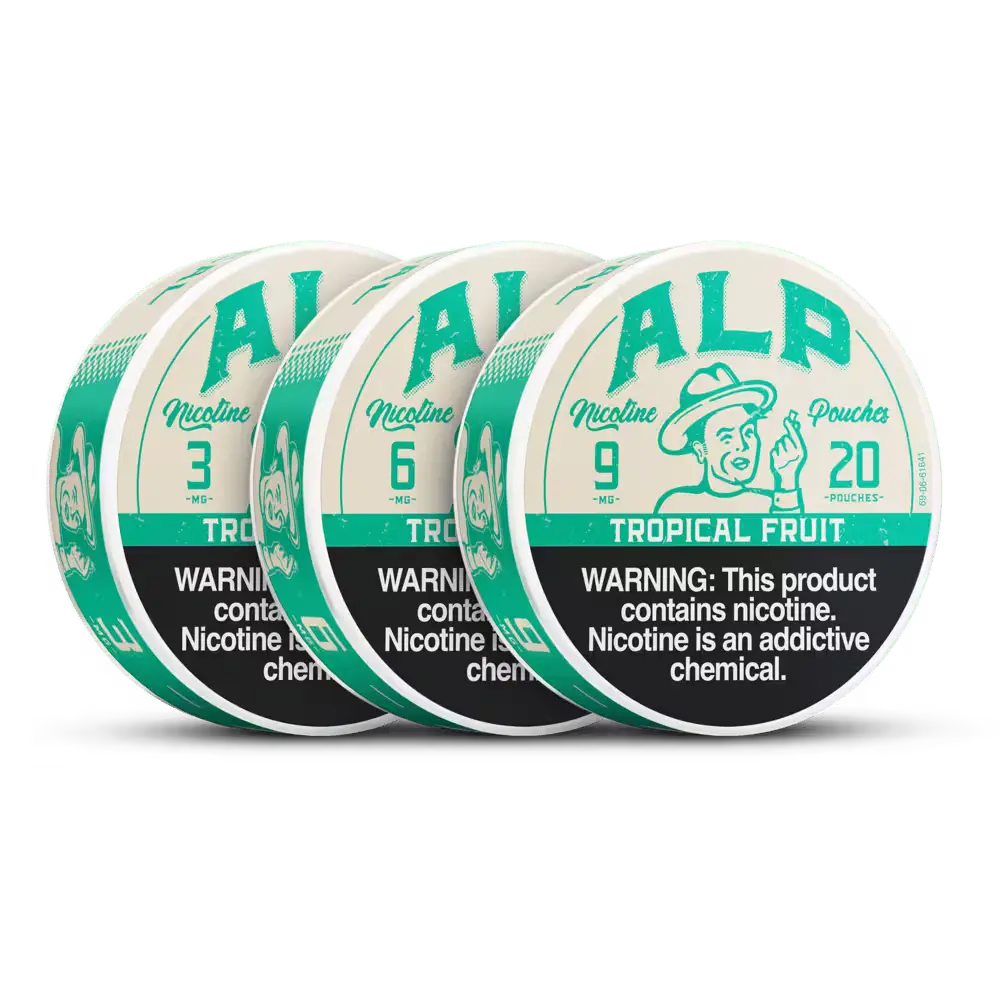 Tropical Fruit Nicotine Pouches - 3, 6, & 9 MG | ALP Pouches