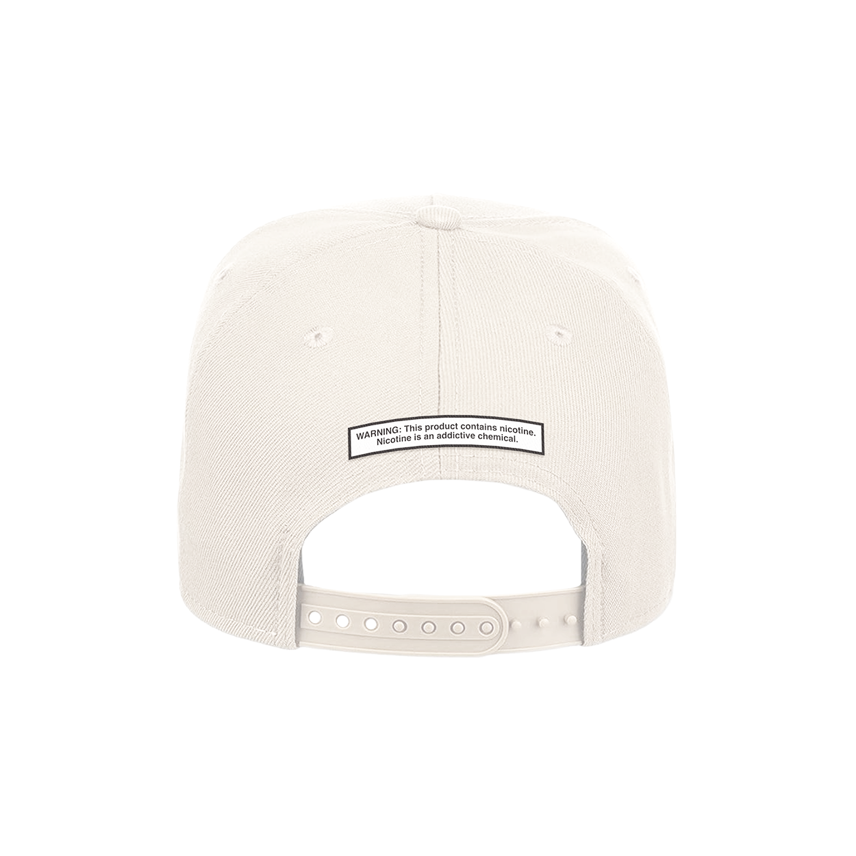 A Better Time cap with blue brim and white front panel featuring embroidered blue text from ALP Nicotine pouches