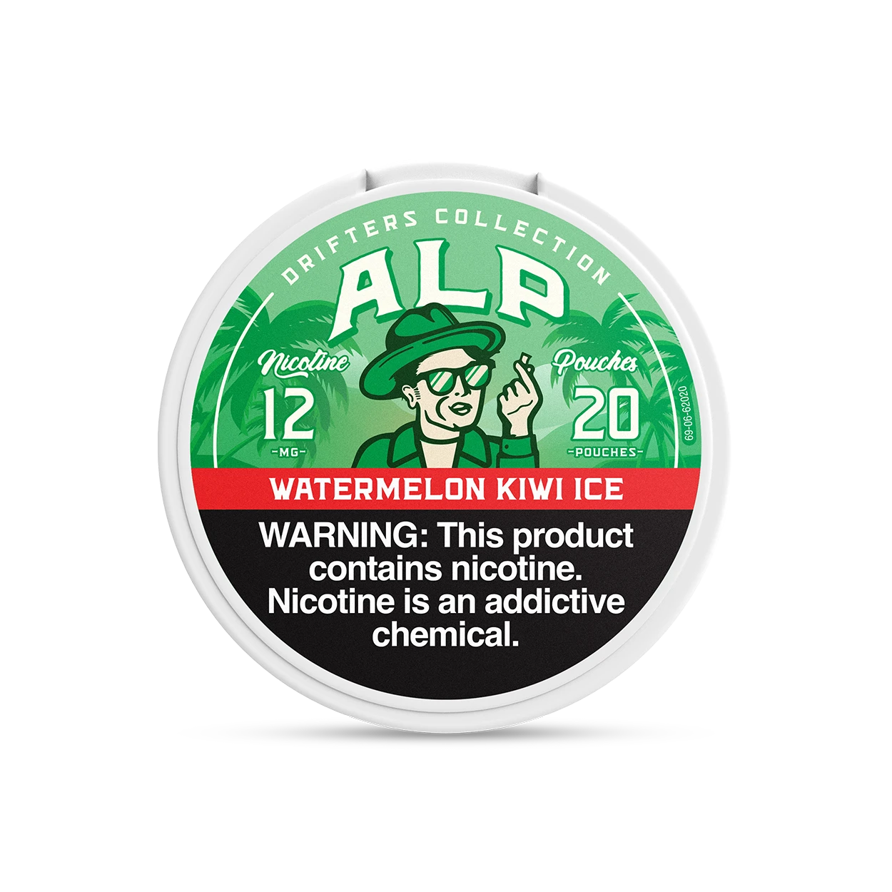 Drifters Watermelon Kiwi Ice Nicotine Pouches - 6 & 12 MG | ALP
