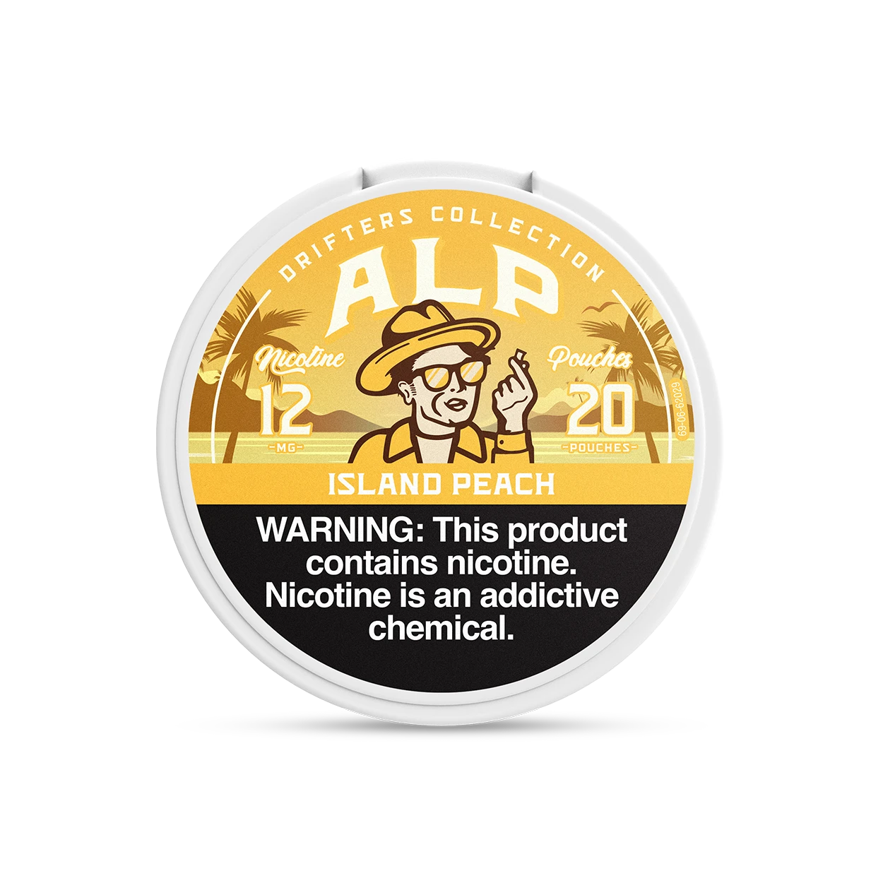 Drifters Island Peach Nicotine Pouches - 6 & 12 MG | ALP Pouches Drifters Island Peach Nicotine Pouches - 6 & 12 MG | ALP Pouches