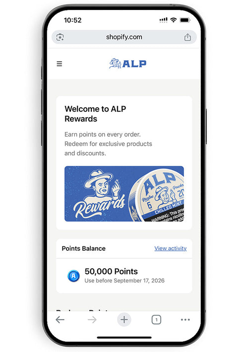 ALP Rewards Program | ALP Nicotine Pouches