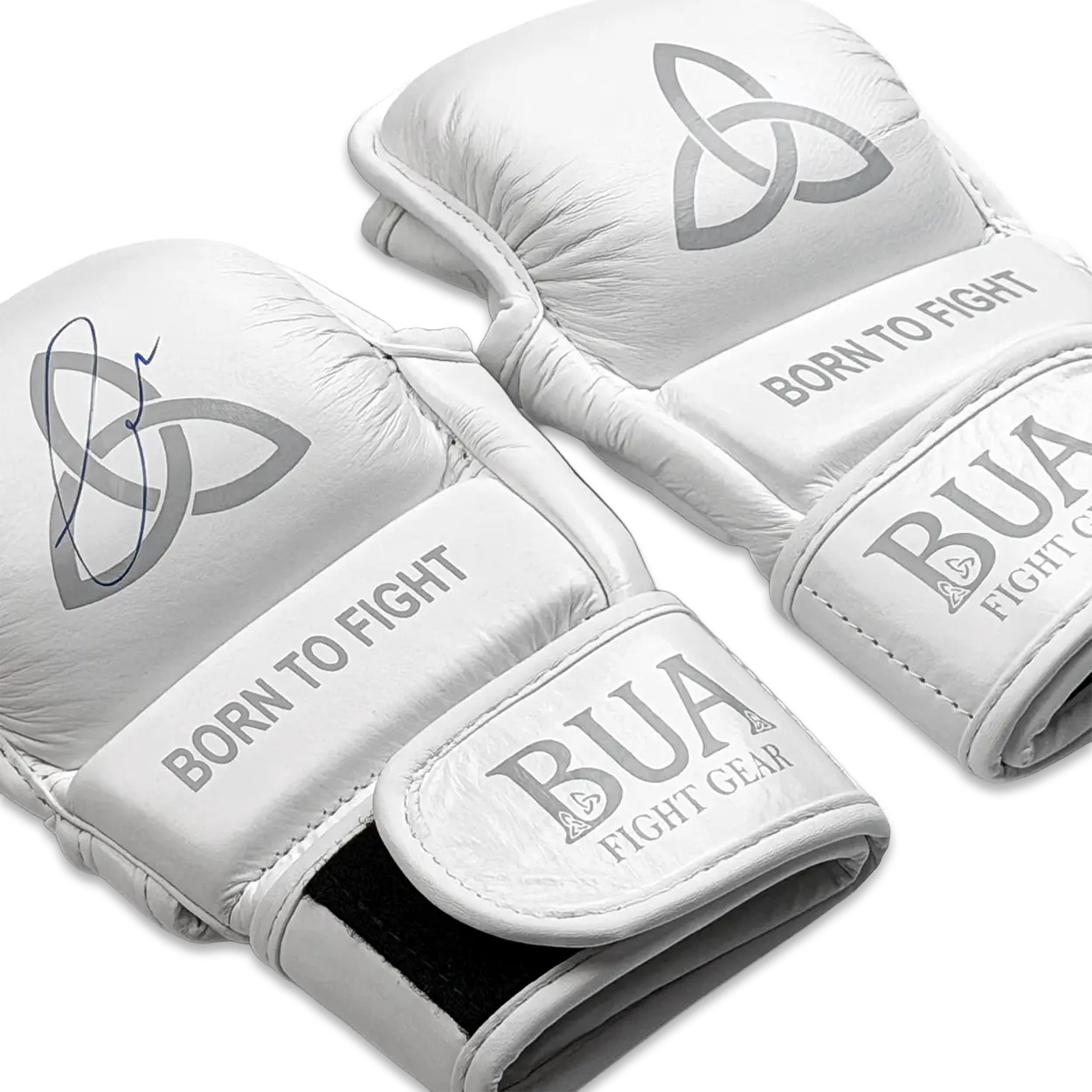 Conor McGregor Signed MMA Gloves - White Frost