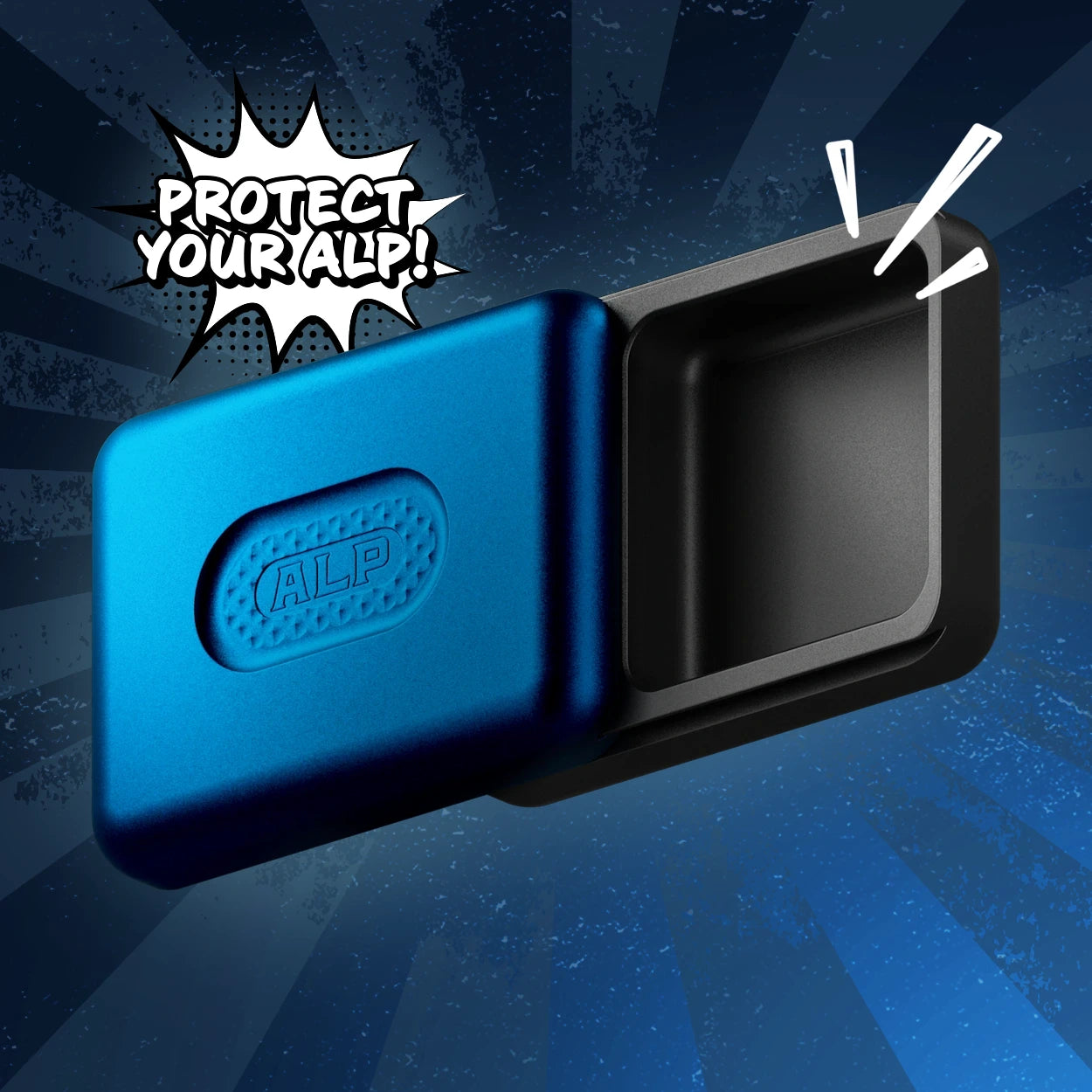 Premium Slide Case Black & Blue