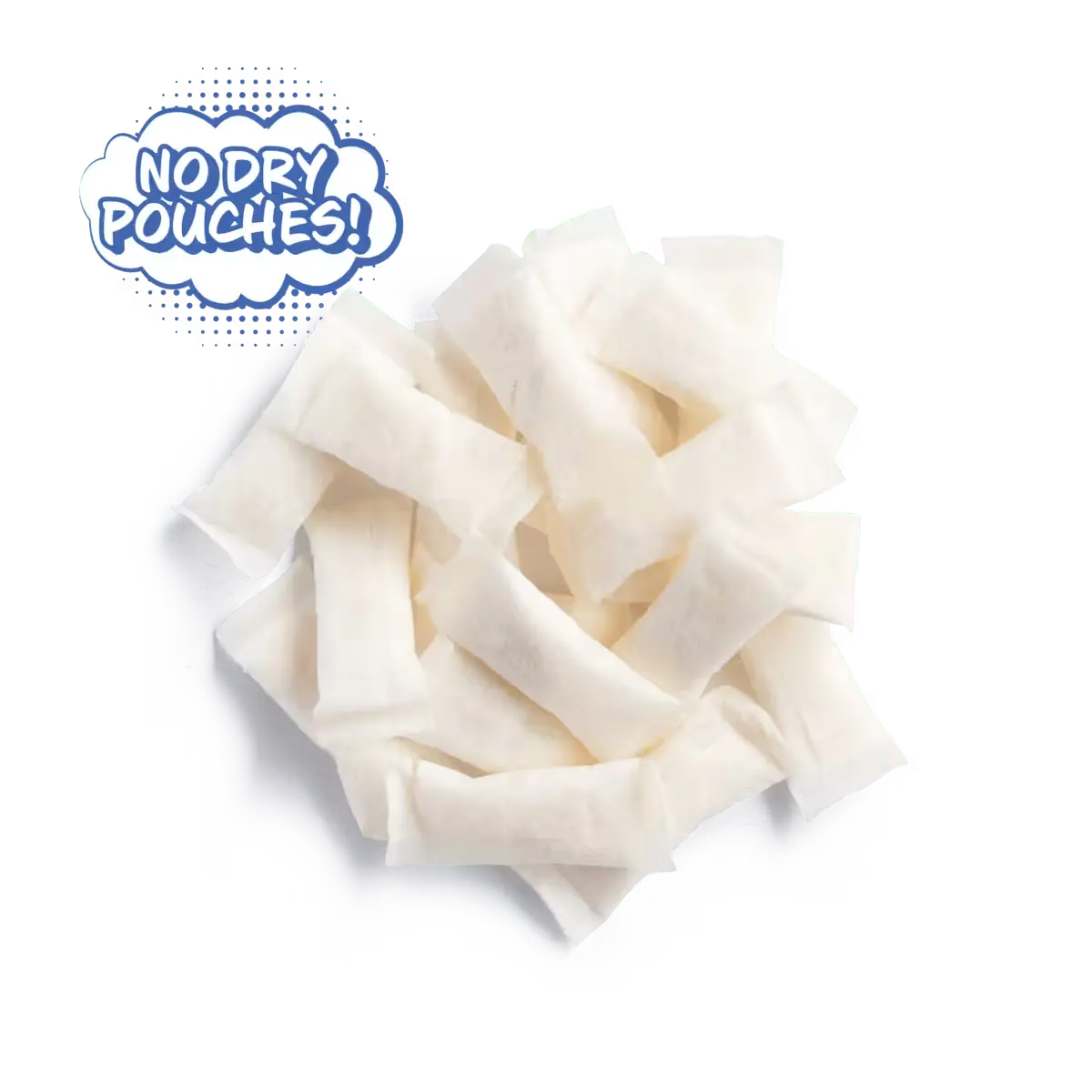 ALP mint nicotine pouches in soft, moist form arranged in a pile