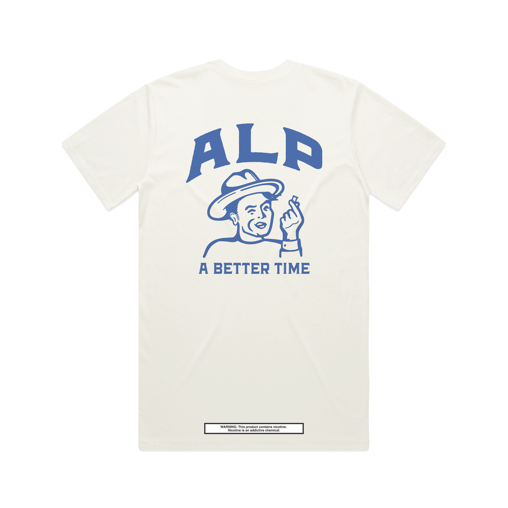 ほぼ未使用 ブラミンク PRE ロゴパッチショートスリーブTEE ホワイト Cream-FlatBack.png?v=