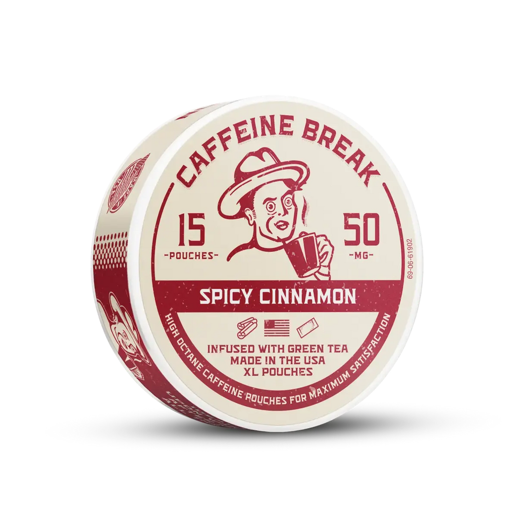 Spicy Cinnamon Caffeine Pouches - 50 MG | Caffeine Break Caffeine