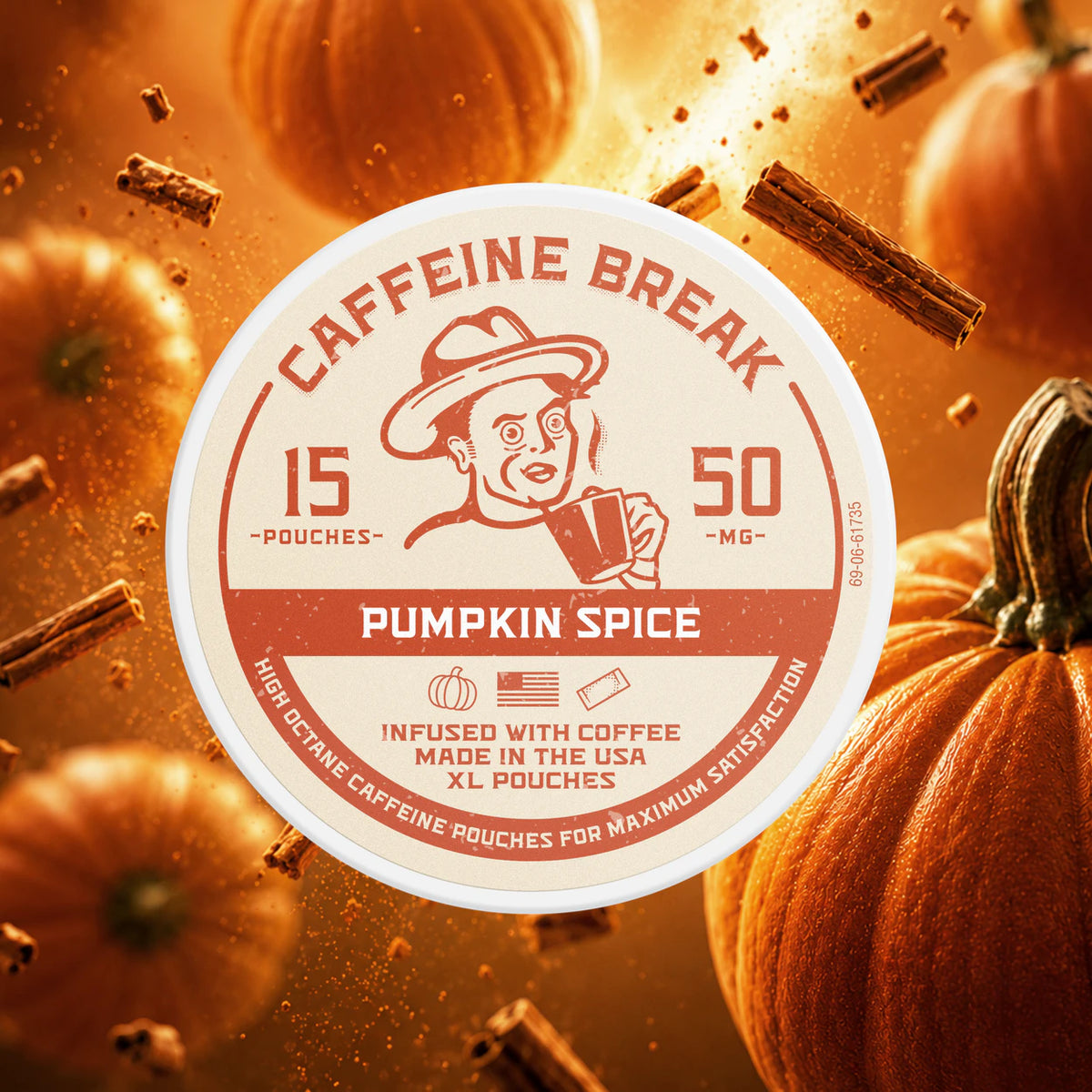 Pumpkin Spice Caffeine Pouches