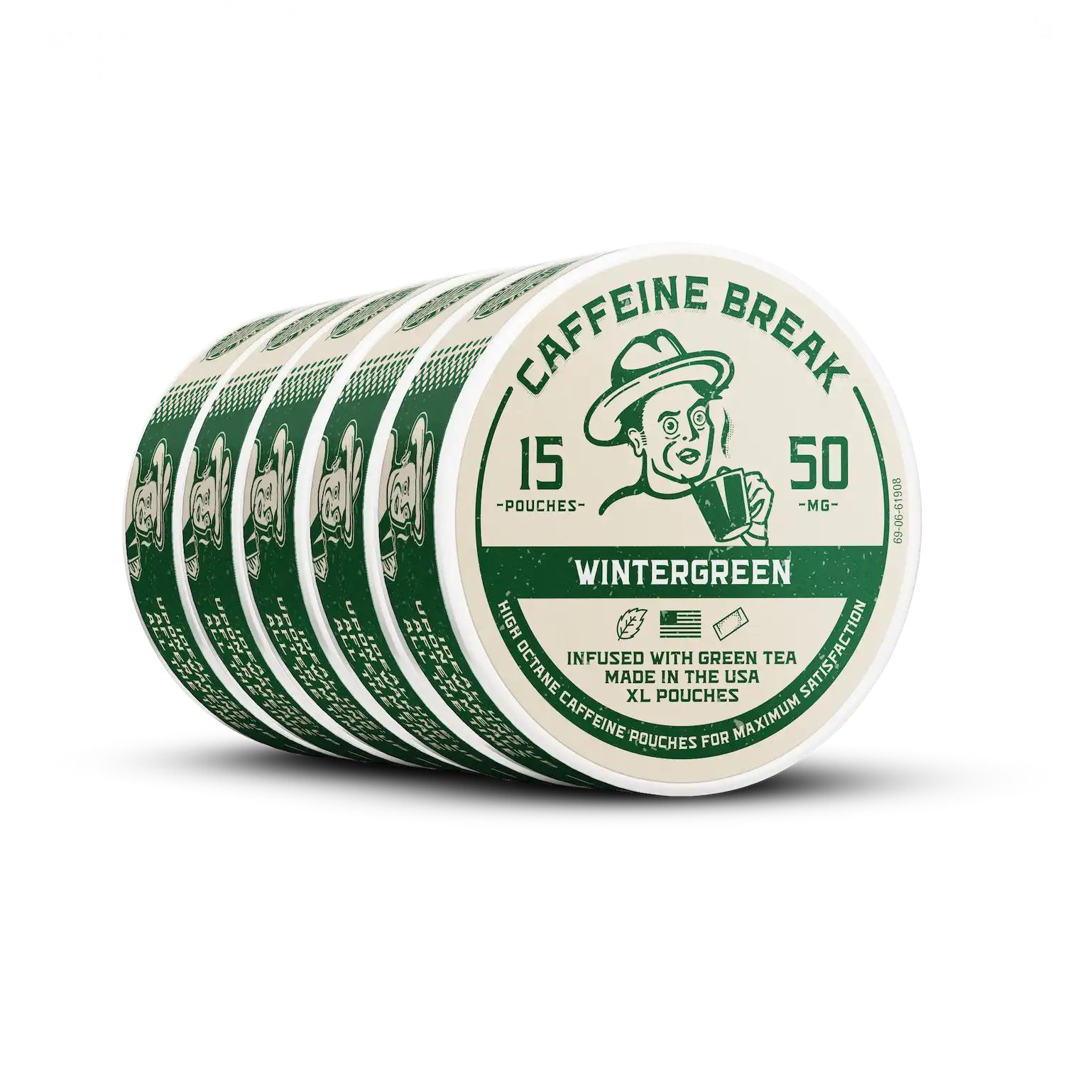 Wintergreen Caffeine Pouches