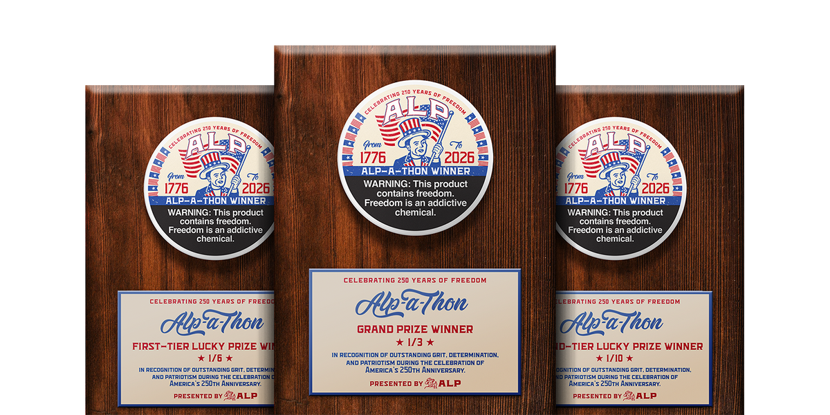 ALP-A-THON commemorative plaques